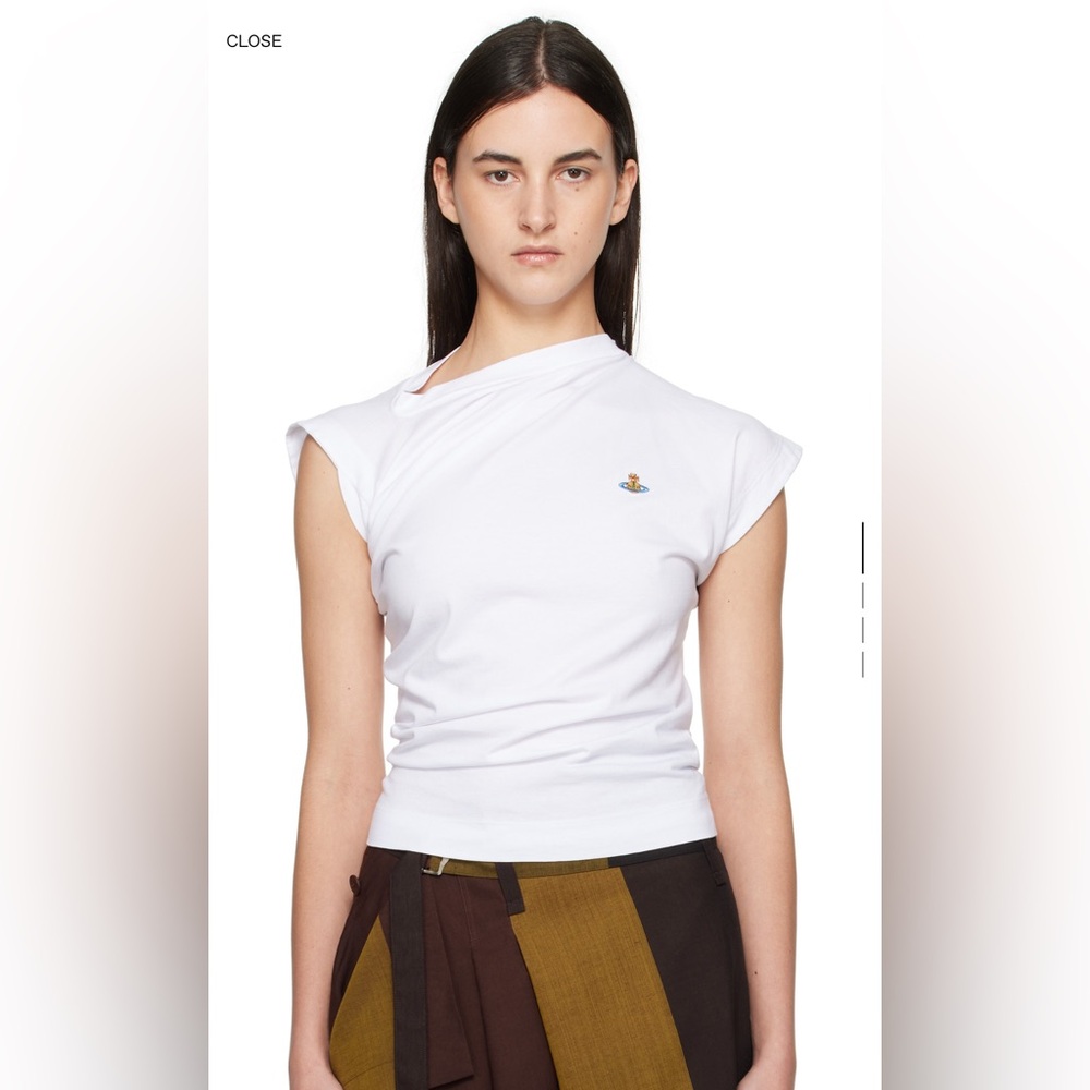 $240 Vivienne Westwood white hebo tshirt, S